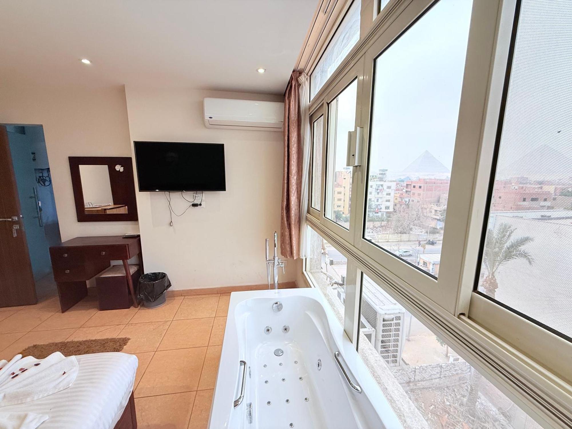 King Khafren View Inn Kafret el-Gabal Buitenkant foto